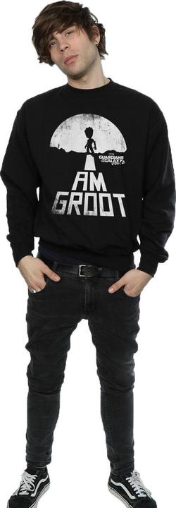 Actual product image Mens Guardians Of The Galaxy I Am Groot White Sweatshirt (XL)