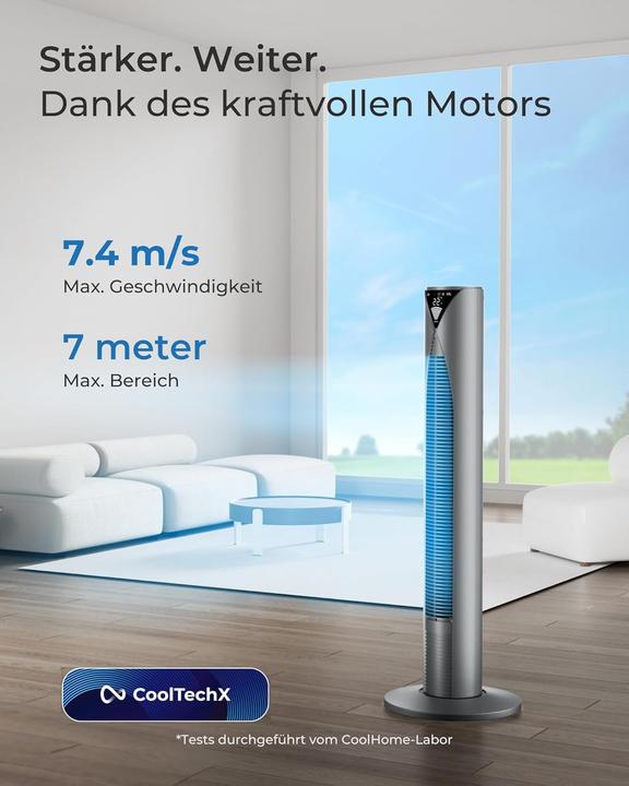 Produktbild CoolHome Turmventilator mit Fernbedienung