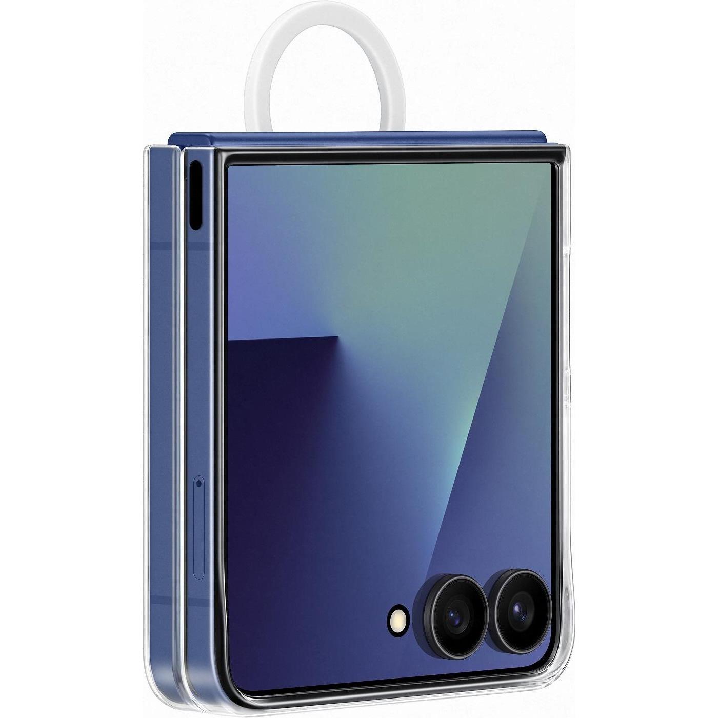 Samsung EF-QF766CTE Ring Clear Cover for Galaxy Z Flip 7 Transparent (Damaged Package), Cover smartphone, Trasparente