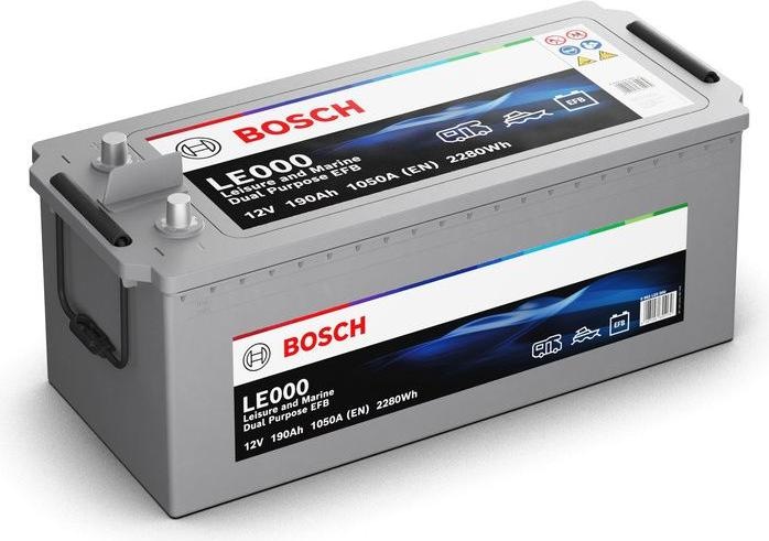 Produktbild Bosch Automotive EFB Versorgungsbatterie LE000 12V 190Ah 1050A (12 V, 190 Ah, 1050 A)