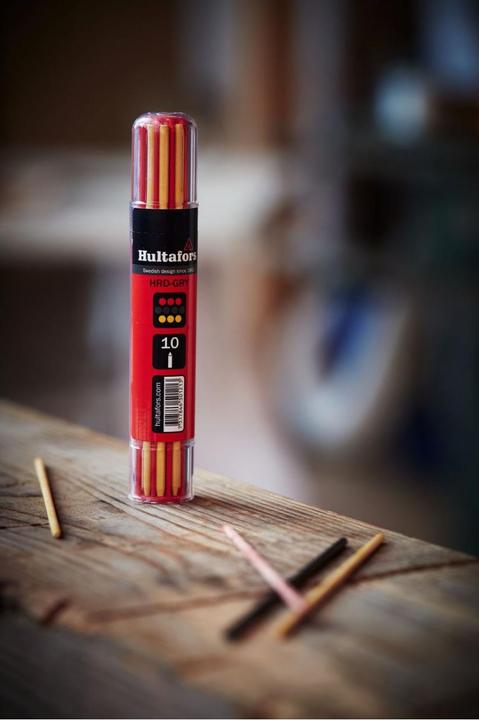 Image du produit Hultafors Recharge à sec - Pakke m/4 grafitstifter & 6 kridt (rød+gul) 650120 (10 pcs)