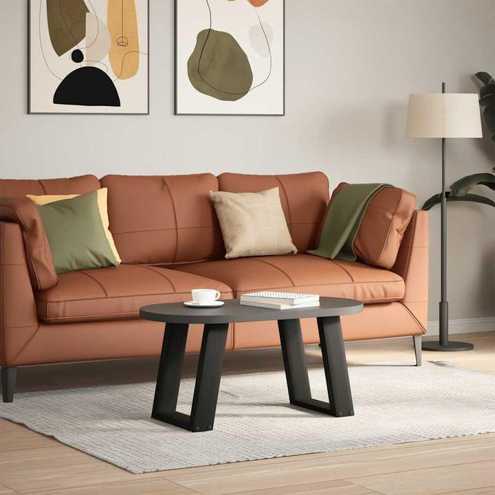 Immagine prodotto vidaXL Gambe del tavolino a U 2 pezzi nero 38x(42-43) cm gamba del tavolo in acciaio