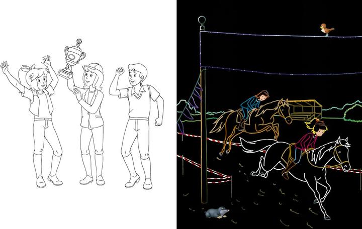 Image du produit Bibi & Tina - Mein pferdestarkes Kritzel-Kratzel-Buch