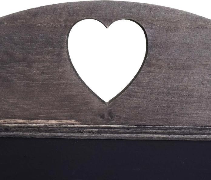 Immagine prodotto Mendler Cartellone HWC-E51, Lavagna, 66x37x27cm Shabby-Look Vintage - grigio-marrone (66 x 37 x 27 cm)