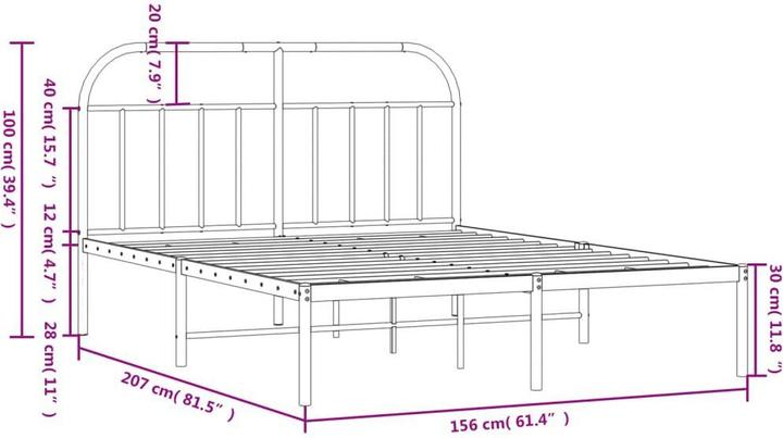 Image du produit vidaXL Bettgestell (150 x 200 cm)