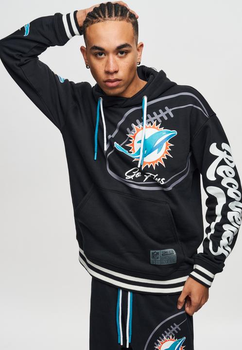 Produktbild Recovered Re:covered Fleece Hoody - PATCHES Miami Dolphins - 3XL (3XL)