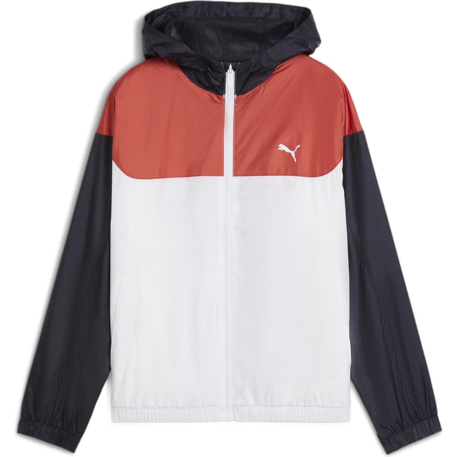Puma, Jungen, Jacke, Mesh Lined Windbreaker (140), Weiss, 140