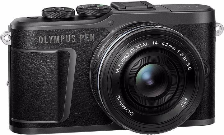 Produktbild Olympus PEN E-PL10 + ED 14-42mm EZ PANCAKE (Schwarz) (14 - 42 mm, 16.10 Mpx, 4/3)
