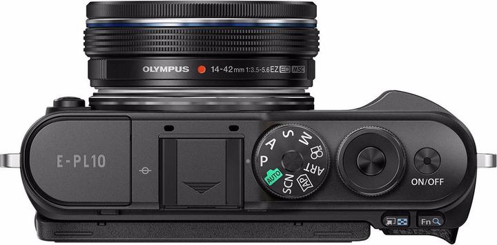 Produktbild Olympus PEN E-PL10 + ED 14-42mm EZ PANCAKE (Schwarz) (14 - 42 mm, 16.10 Mpx, 4/3)