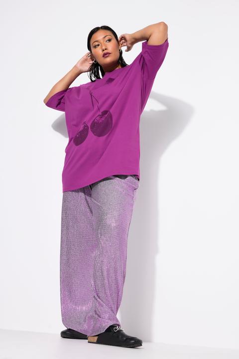 Produktbild Studio Untold Glitzerhose, Wide Straight Legs, Glittereffekt (48)