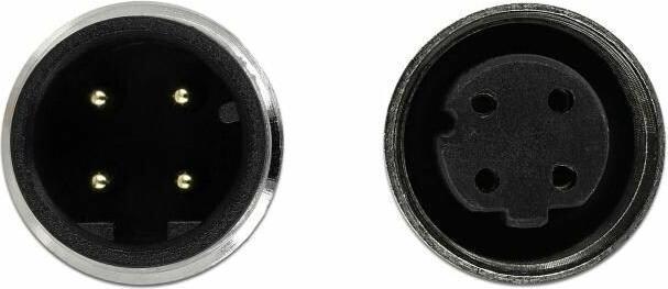 Actual product image Delock Network cable M12 4 pin D-coded male to female TPU 2 m (SF/UTP, 2 m)