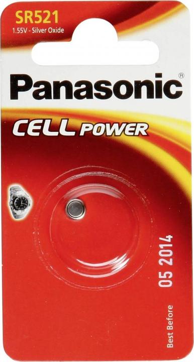 Actual product image Panasonic Silver Oxide SR521 (1 pcs., SR63, 17 mAh)