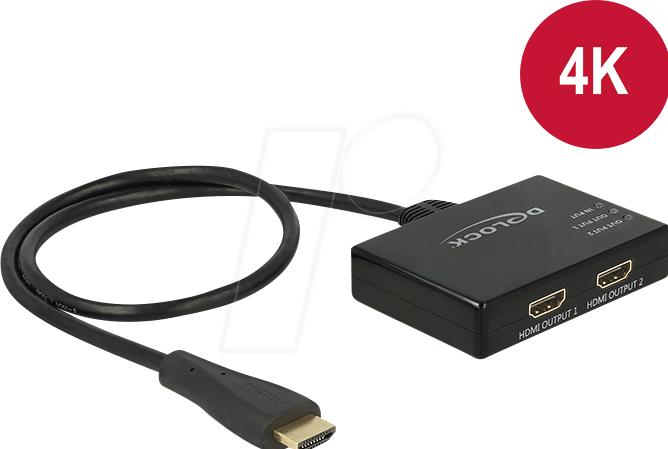 Actual product image Delock Monitor splitter HDMI