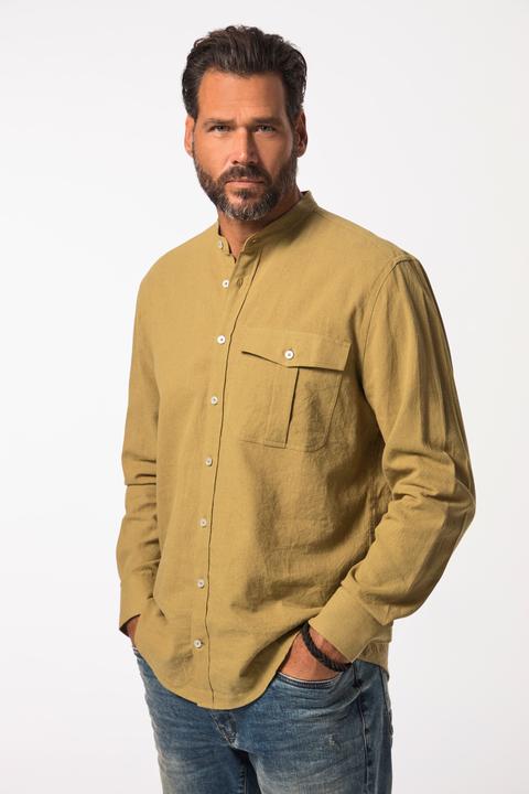 Produktbild JP1880 Hemd, Langarm, Leinenmix, Stehkragen, Modern Fit (3XL)