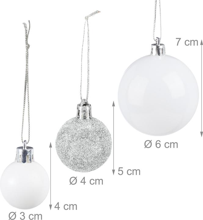 Image du produit Relaxdays Weihnachtskugeln im Set (100-pièce)
