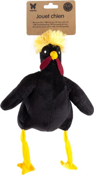Produktbild Martin Hondenspeelgoed Haan Pluche Zwart Gerecycled - 28X22X13 Cm (Plüschspielzeug Hund)