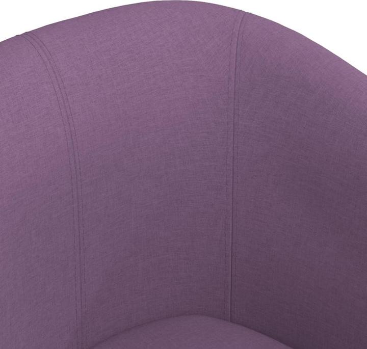 Produktbild vidaXL Clubsessel mit Fusshocker Lila Stoff,Farbe