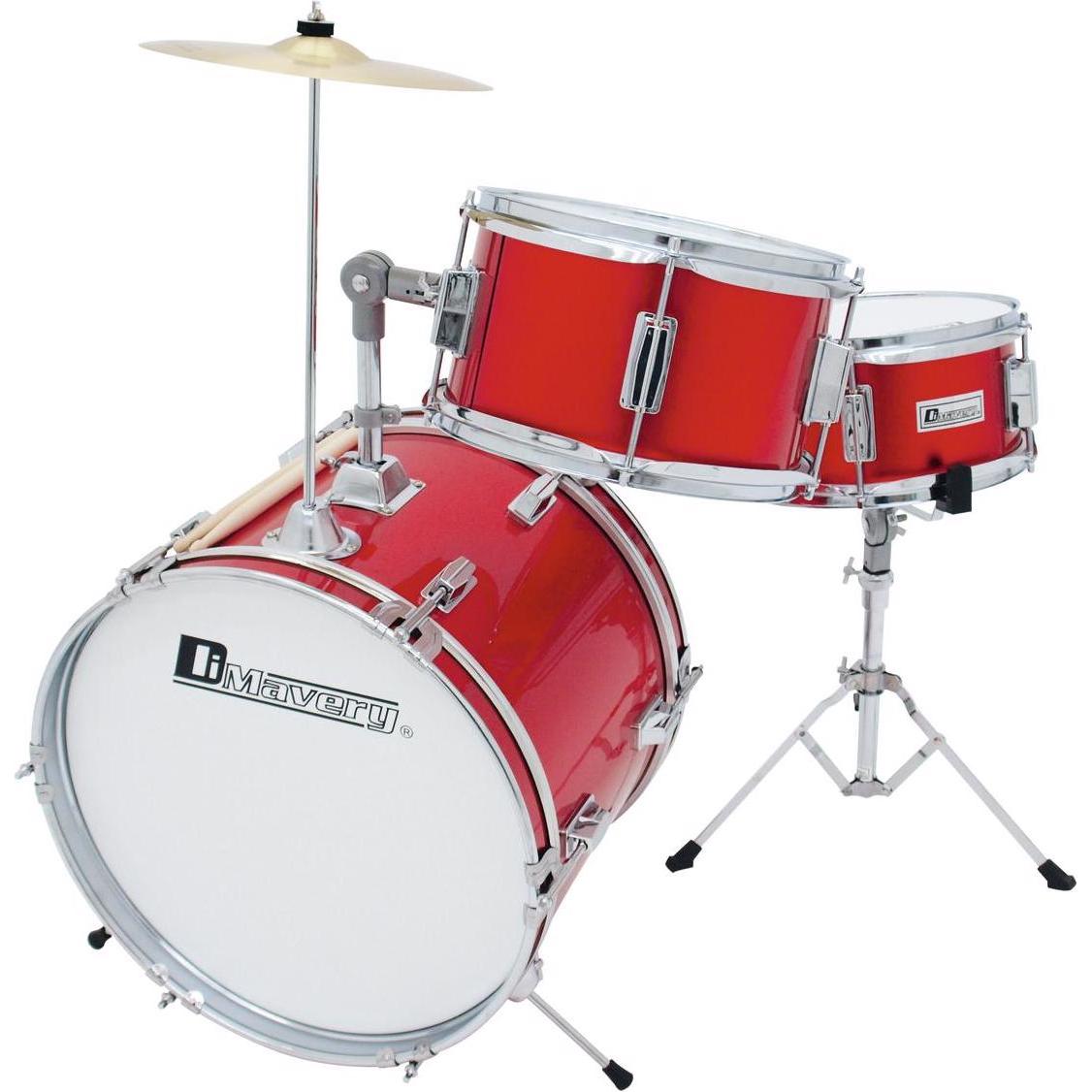 Dimavery JDS-203 (Acoustic-Drum), Schlagzeug, Rot