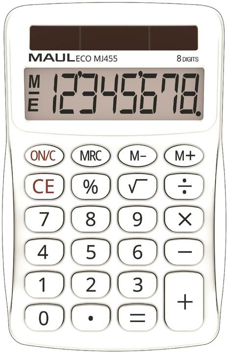 Produktbild Maul Tischrechner Solar ECO MJ 455 weiss (Solarzellen)
