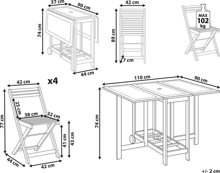 Produktbild Beliani Frassine