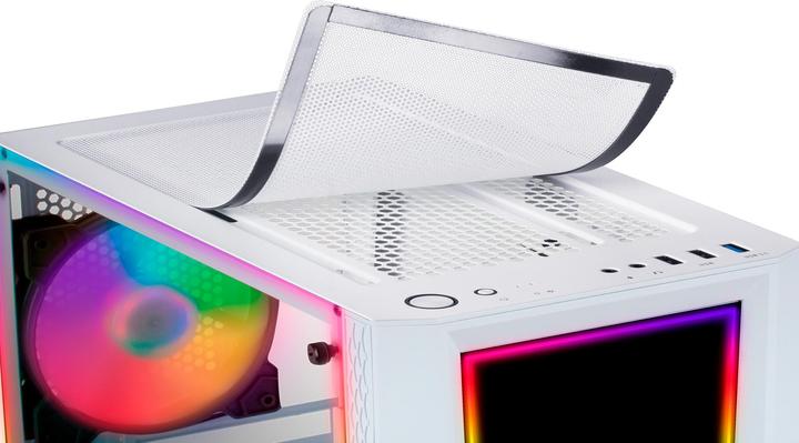 Image du produit Mars Gaming Boitier Moyen Tour ATX MC-ART RGB avec panneaux vitrés (Blanc) (mATX, Mini-ITX, ATX)