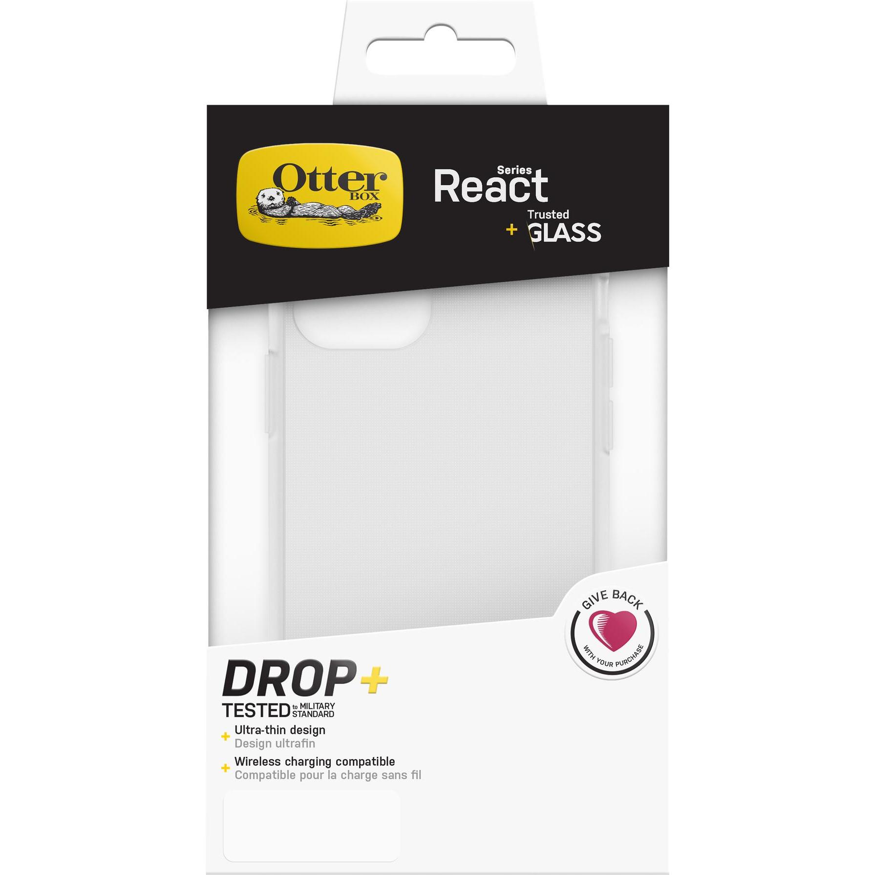 Thumbnail - OtterBox React + Glass Bundle - Kit (Realme 12 Pro+, Apple iPhone 12), Smartphone Hülle, Transparent