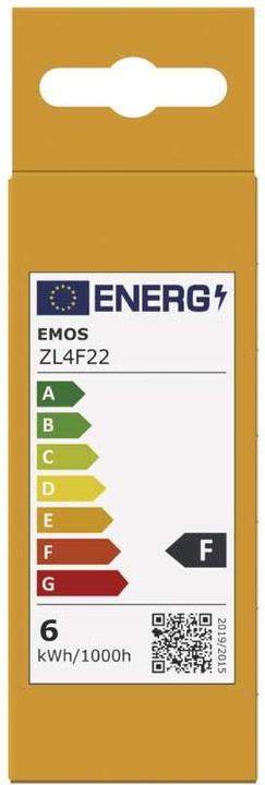 Energy Label Emos LED lamp Basic Candle / E27 / 5.5 W (40 W) / 470 lm / Warm white (E27, 470 lm, 1x)