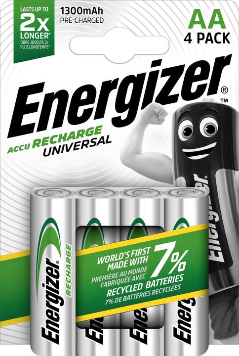 Energizer Recharge Universal (4 Stk., AA, 1300 mAh)