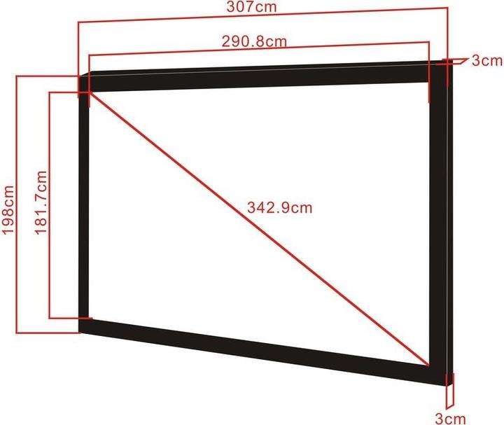 Produktbild Multibrackets M Framed Projection Screen 290,8x181,7 (135", 16:10)