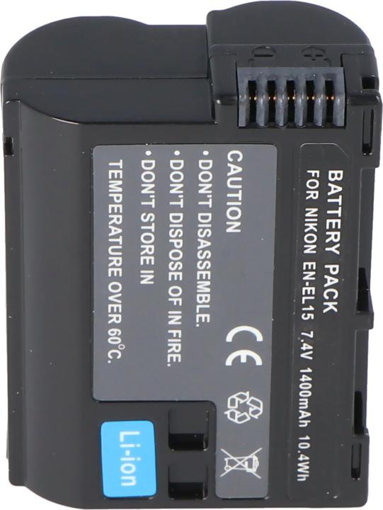 Image du produit AccuCell Batterie Nikon EN-EL15, CoolPix D800, D800E, D7000, V1, D7200 (Batterie)
