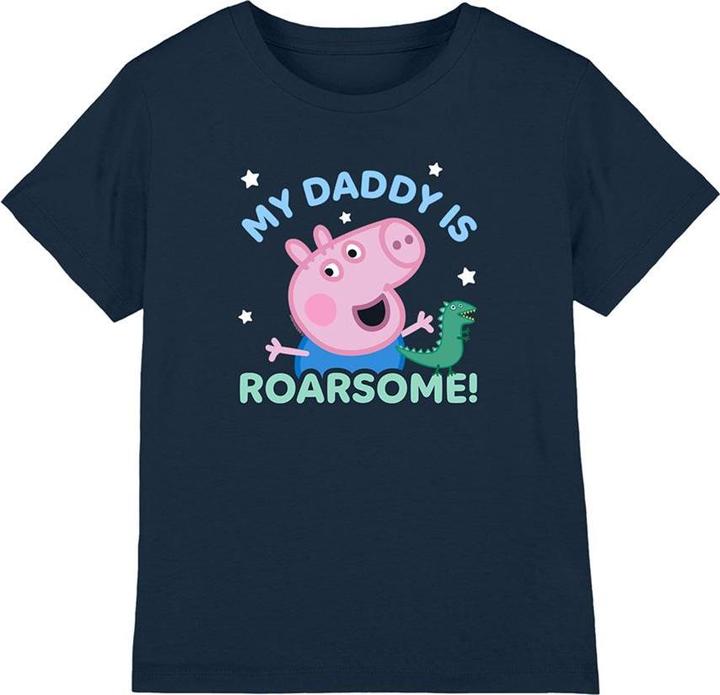 Peppa Pig - T-shirt motif George Pig ROARSOME DADDY - Enfant