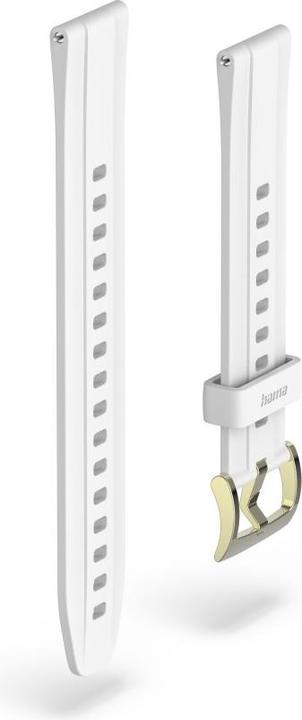 Image du produit Hama Armband zum Wechseln für Smartwatch 7000, Silikon, Weiss (18 mm, Acier inoxydable, Silicone)