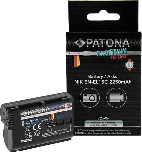 Patona Patona Platinum Akku für Nikon 1 V1 / f. Nikon EN-EL15C (Kamera Akku)