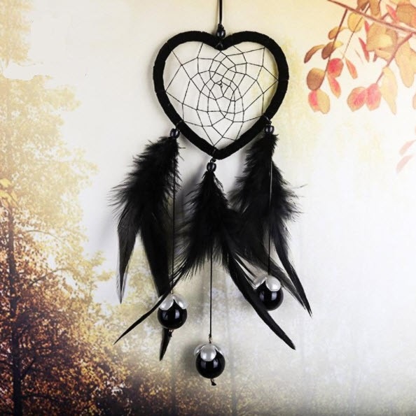 Immagine prodotto Cover-Discount Acchiappasogni a cuore indiano Deco nero