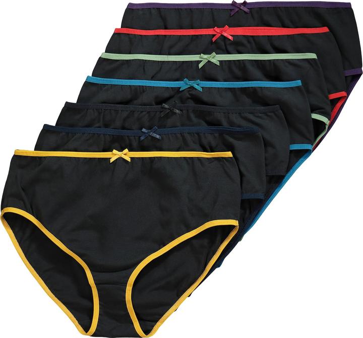 Produktbild Ulla Popken Midislips, 7er-Pack, farbige Einfassungen (62, 7er Pack)