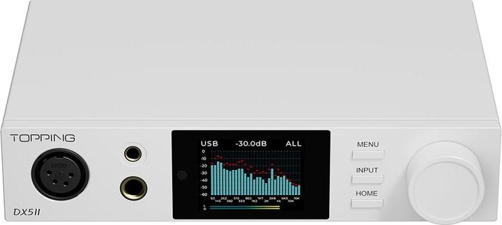 Image du produit Topping Wzmacniacz słuchawkowy DX5 II Kolor: Srebrny (commutateur de gain, Écran, USB-DAC, Bluetooth)