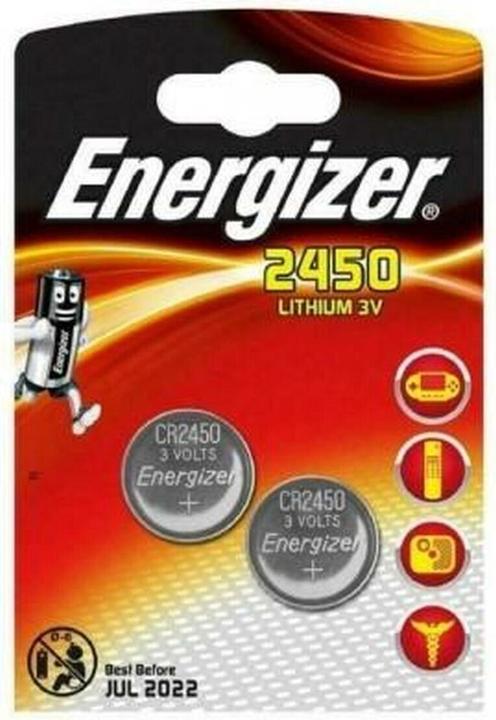 Produktbild Energizer Lithiumknopfzellen 3 V CR2450 (10 Stück) (10 Stk., CR2450)