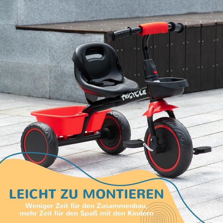 Image du produit Aiyaplay Tricycle pour enfants avec panier arrière