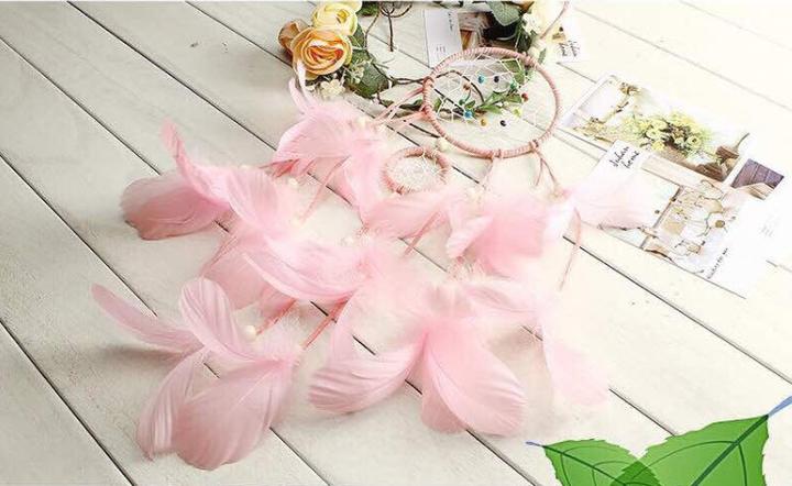 Produktbild Cover-Discount DIY Bastel-Set Traumfänger Dreamcatcher basteln rosa