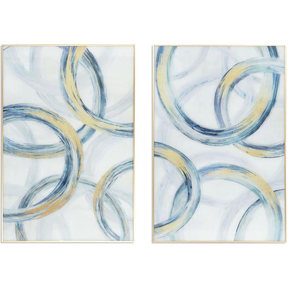 DKD Home Decor, Quadri, Painting Abstract Modern 80 x 2,5 x 120 cm (2 Units) (120 x 2.50 cm)