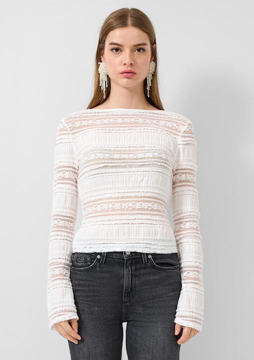 Produktbild s.Oliver T-Shirt Spitzenshirt (M)