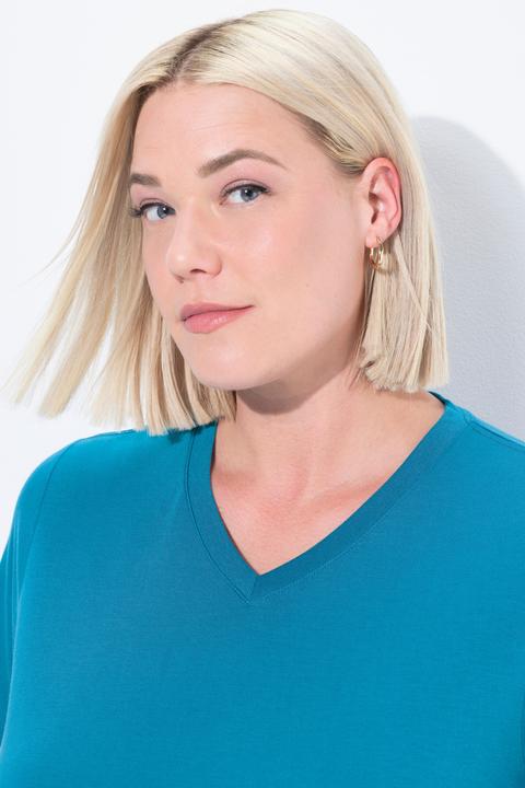 Produktbild Ulla Popken Funktionsshirt, antibakteriell, V-Ausschnitt, Halbarm (46, 48)