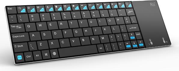 Actual product image Rii Epsilon K12 keyboard RF Wireless QWERTY English Black (Eng. Int., Wireless)