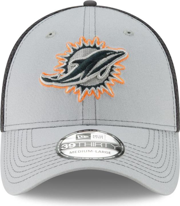 Produktbild New Era 39Thirty Stretch Mesh Cap - Miami Dolphins - L/XL (XL)