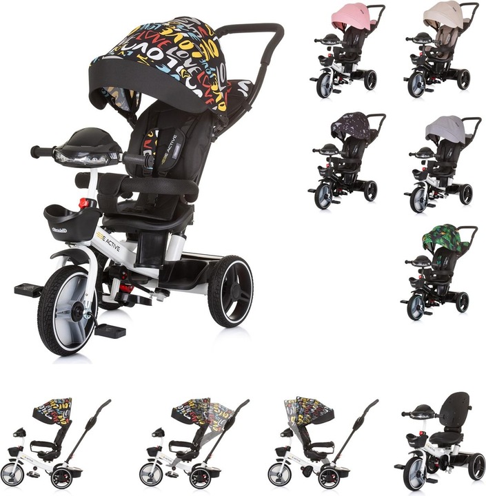 Chipolino Tricycle Dreirad Be Active 2in1