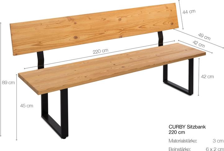 Image du produit Möbel-Eins CURBY (220 cm)