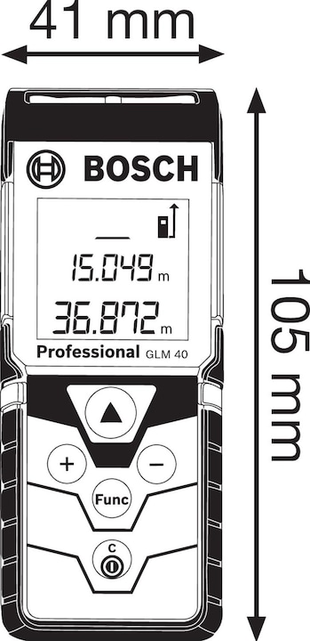 Actual product image Bosch Professional Glm 40 (40 m, 635 nm)