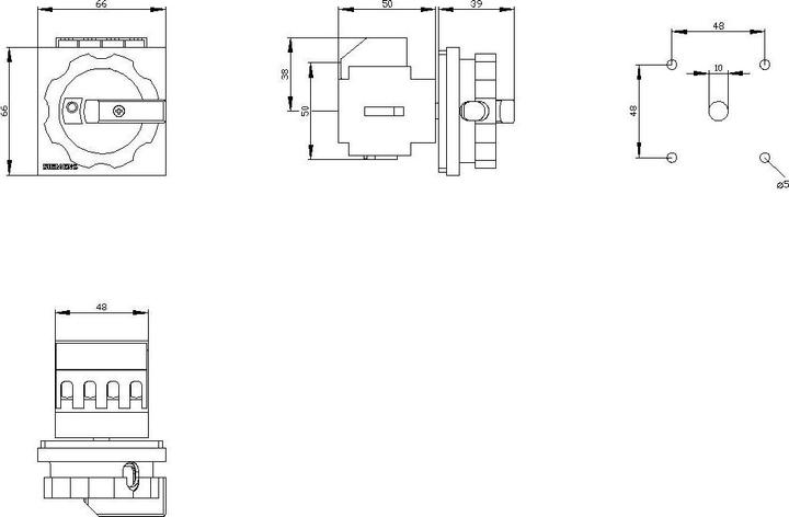 Image du produit Siemens Interrupteur-sectionneur 3 pôles rouge/jaune 7,5kW