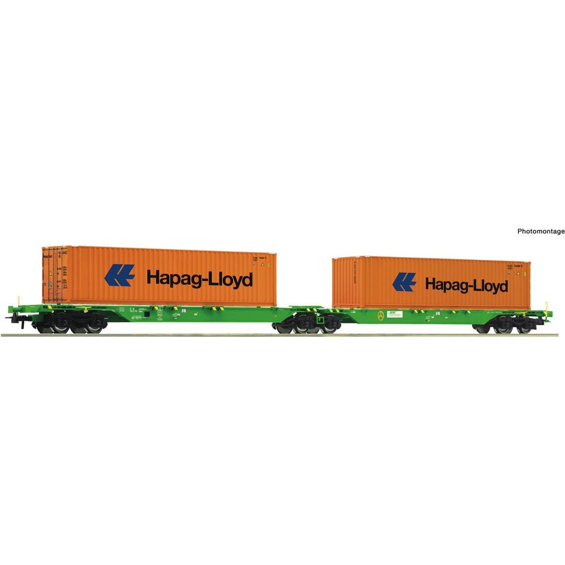 Roco 77370 H0 Container-Doppeltragwagen der SETG Salzburger Eisenbahn Transport Logistik (SETG) (Spur H0)