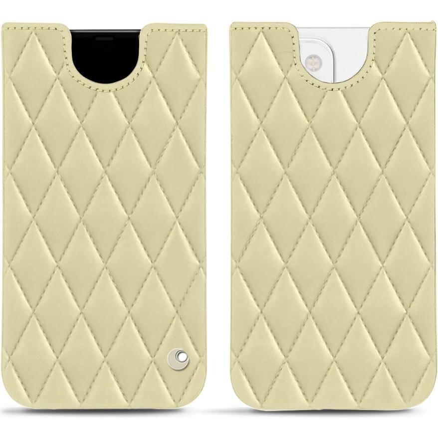 Noreve Lederschutzhülle (Apple iPhone 13 mini), Smartphone Hülle, Beige